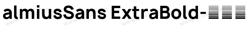 almiusSans ExtraBold字体转换
